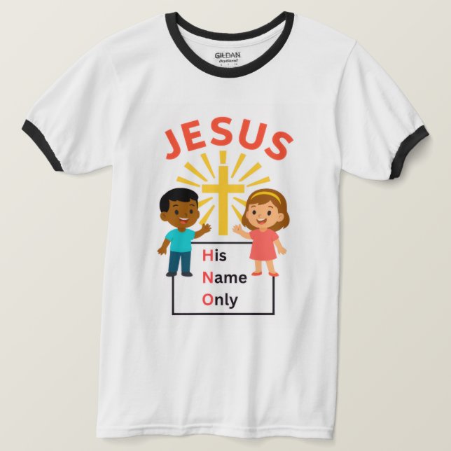 Camiseta Jesus - His Name Only T-shirt (Anverso del diseño)