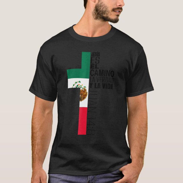 Camiseta Jesús Hombres Españoles Cristianos Papá Mamá (Anverso)