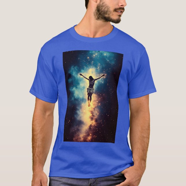 Camiseta Jesus In Space Resurrection 01 (Anverso)
