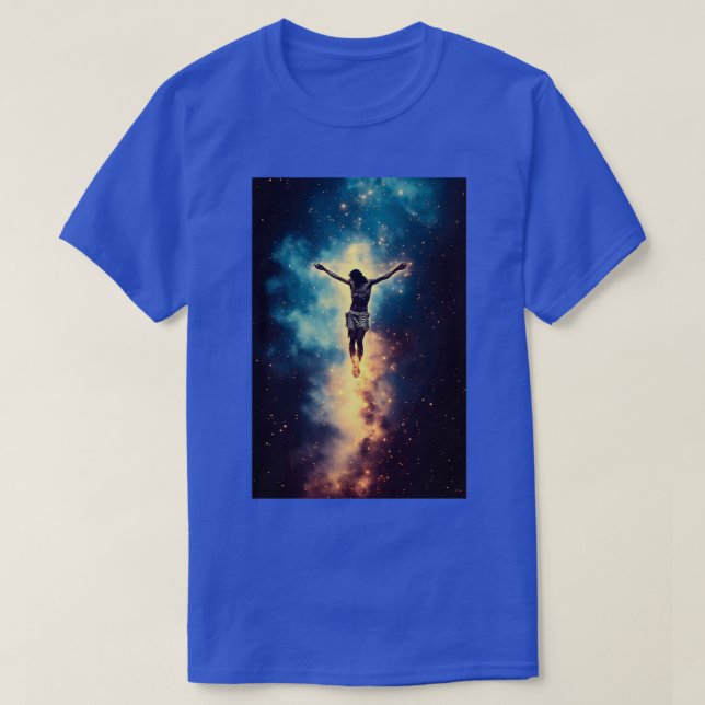 Camiseta Jesus In Space Resurrection 01 (Diseño del anverso)