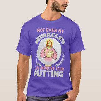 Camiseta Jesús irónico jugador de golf diciendo golfista go