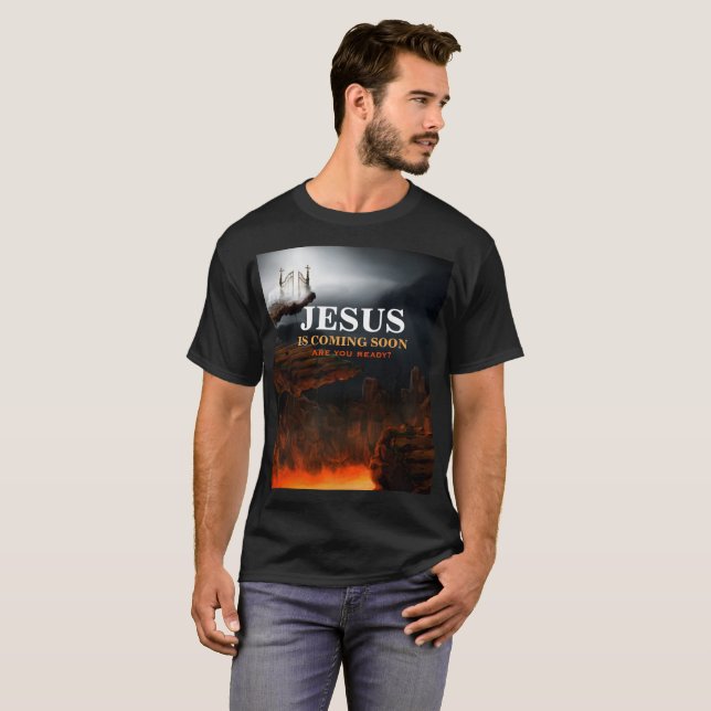 CAMISETA JESUS IS COMING SOON (Anverso completo)