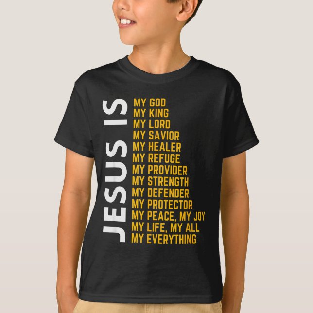 Camiseta Jesus Is My Everything Christian God Jesus Religio (Anverso)