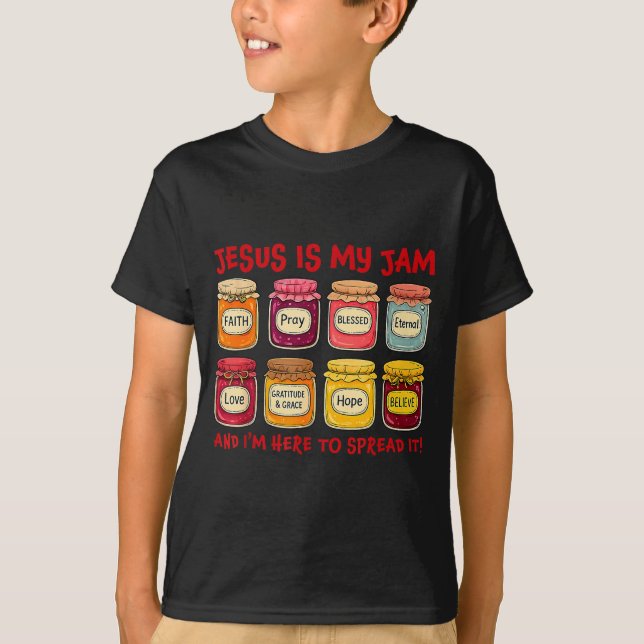 Camiseta Jesus Is My Jam And Im Here To Spread Christian Bi (Anverso)