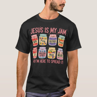 Camiseta Jesus Is My Jam And Im Here To Spread Christian Fa