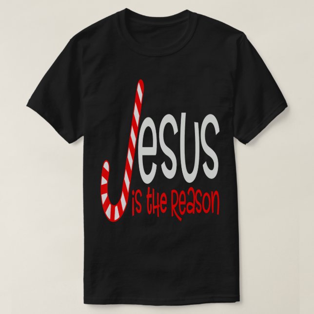 Camiseta Jesus Is The Reason Christian Religious Christmas  (Diseño del anverso)