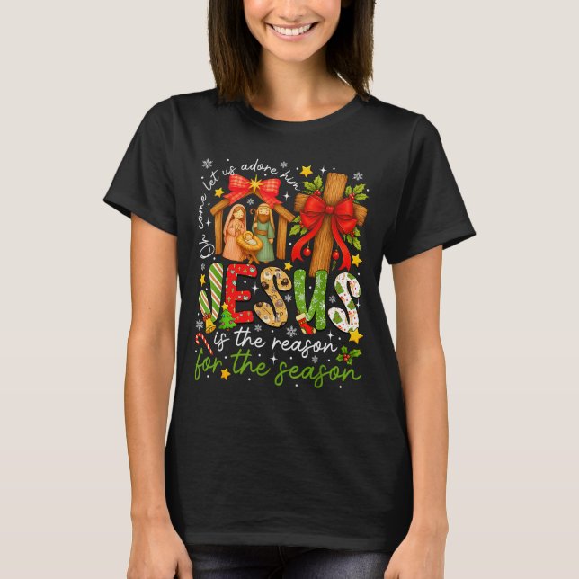 Camiseta Jesus Is The Reason For The Season Christian Chris (Anverso)