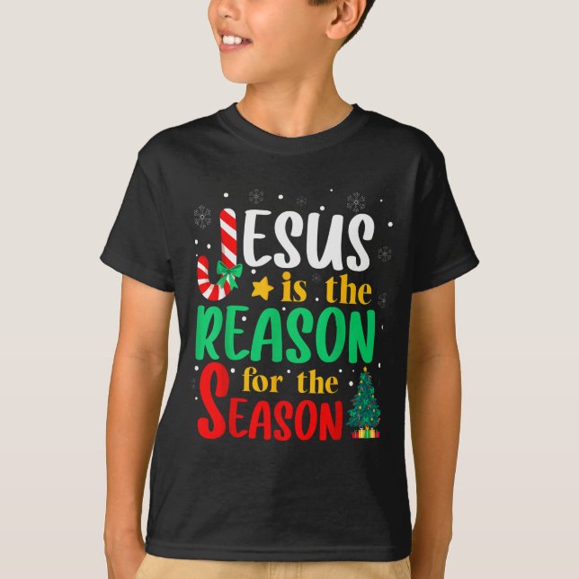Camiseta Jesus Is The Reason For The Season Christmas Chris (Anverso)