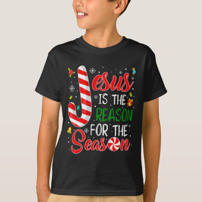 Camiseta Jesus Is The Reason For The Season Christmas Chris (Anverso)