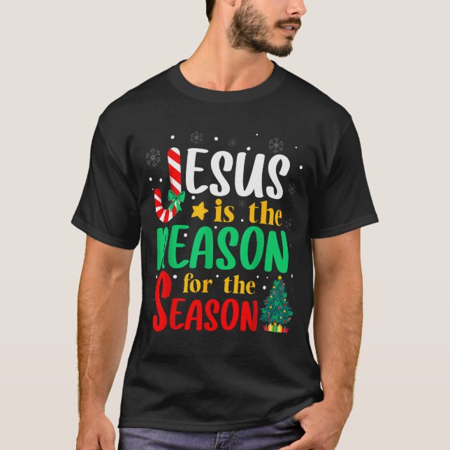 Camiseta Jesus Is The Reason For The Season Christmas Chris (Anverso)