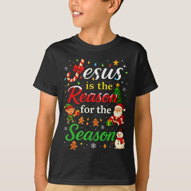 Camiseta Jesus Is The Reason For The Season Christmas Day X (Anverso)