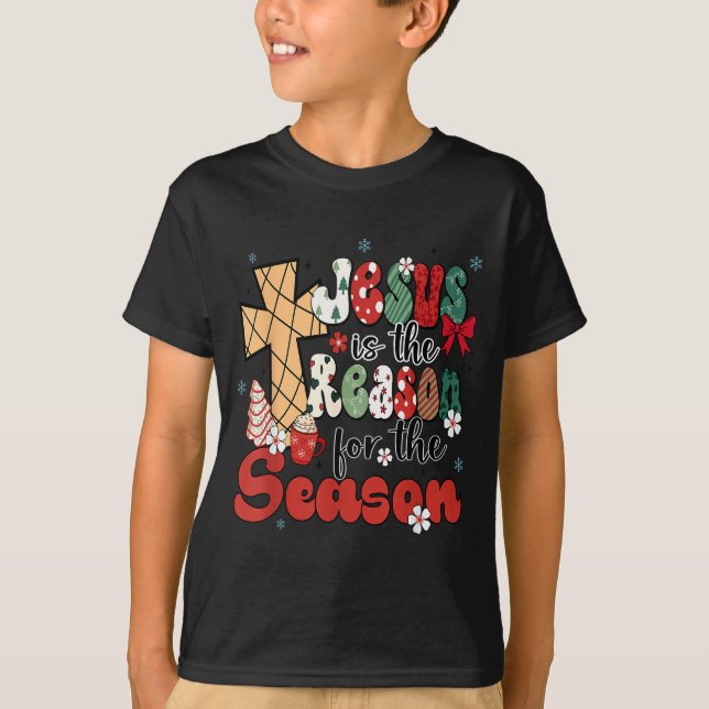 Camiseta Jesus Is The Reason For The Season Christmas Jesus (Anverso)