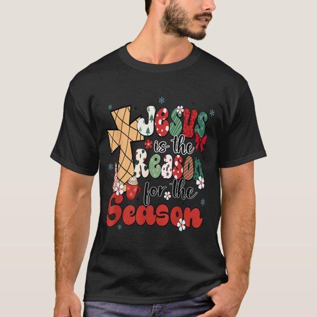 Camiseta Jesus Is The Reason For The Season Christmas Jesus (Anverso)