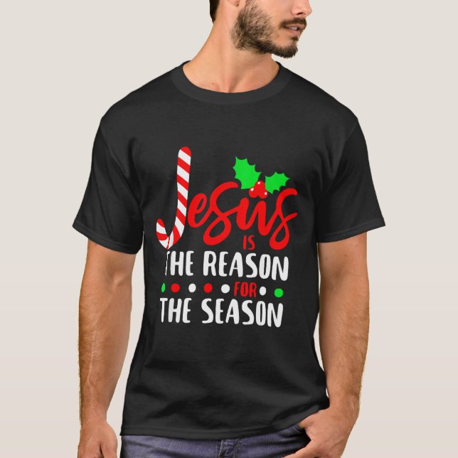 Camiseta Jesus Is The Reason For The Season Christmas Xmas  (Anverso)