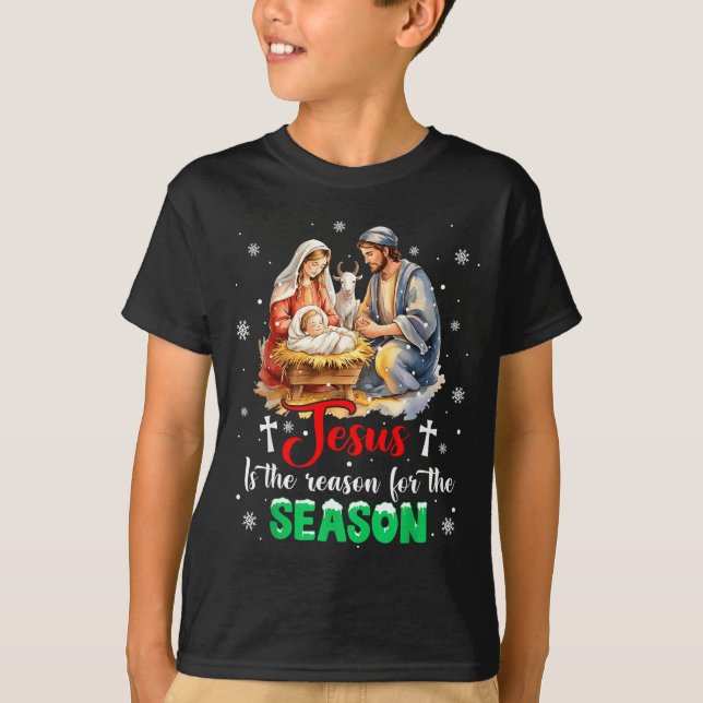 Camiseta Jesus Is The Reason For The Season Christmas Xmas  (Anverso)
