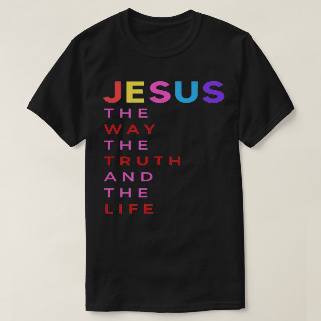 Camiseta Jesus is the way  (Diseño del anverso)