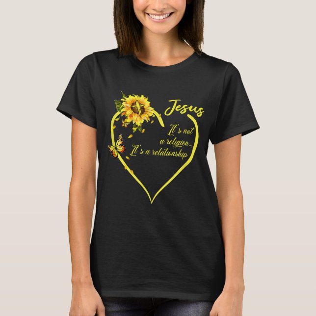 Camiseta Jesus It's not a Religion It's a Relationship Sunf (Anverso)