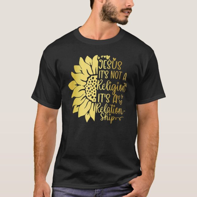 Camiseta Jesus It's not a Religion It's a Relationship Sunf (Anverso)