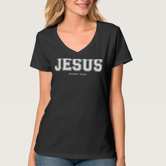 Camiseta Jesús Juan 316 Cristiano Gráfico (Anverso)