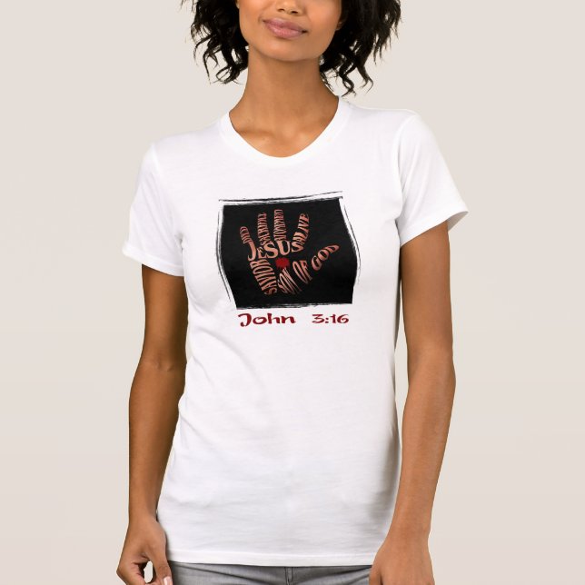 Camiseta Jesús- Juan 3:16 (Anverso)