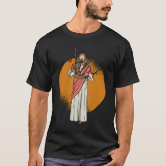 Camiseta Jesús jugando a los Bagpipes - Música escocesa Bag