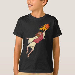 Camiseta Jesús jugando básquetbol