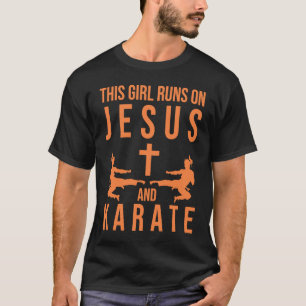 Camiseta Jesús Karate Para Niña Cristiano Marcial 1