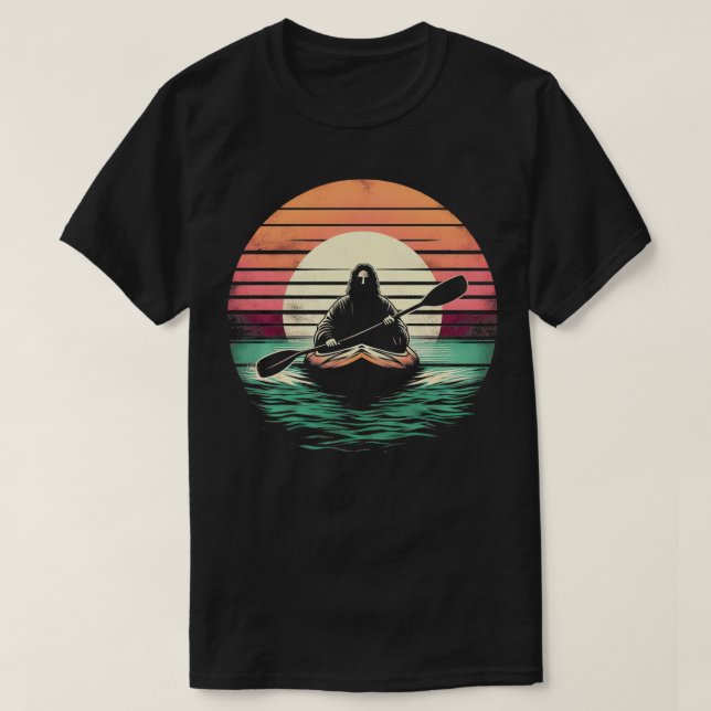 Camiseta Jesús Kayak Divertido Cristiano Religioso Kayak Lo (Diseño del anverso)