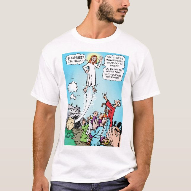 Camiseta ¡Jesús KINDA murió por nuestros pecados! - (Anverso)