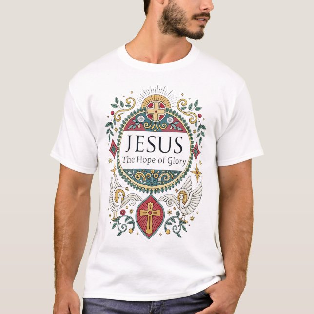Camiseta Jesús: La Esperanza de Gloria (Anverso)