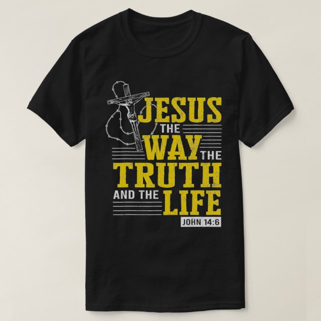 Camiseta Jesús, la manera en que la Biblia de la Escritura  (Diseño del anverso)