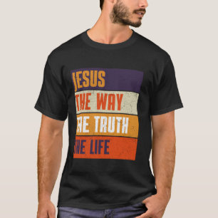 Camiseta Jesús La Verdad La Vida La Biblia Religiosa Verse 