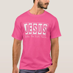 Camiseta Jesús La Verdad La Vida Mujeres Hombres Niños Cris