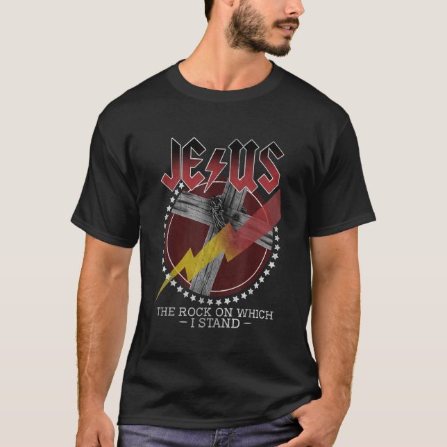 Camiseta Jesús Las Rocas Sobre Las Que Yo Me Pongo La Bibli (Anverso)