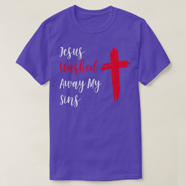 Camiseta Jesús Lavó Mis Pecados (Diseño del anverso)