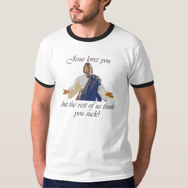 Camiseta Jesús le ama (Anverso)