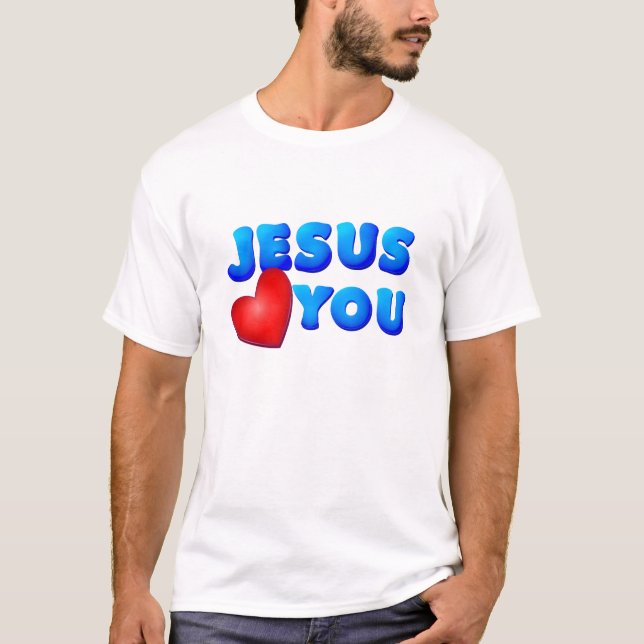 Camiseta Jesús le ama (Anverso)