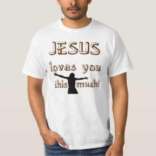 Camiseta Jesús le ama este mucho