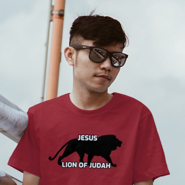 CAMISETA JESÚS LION OF JUDAH CHRISTIAN T-SHIRS RED (Subido por el creador)
