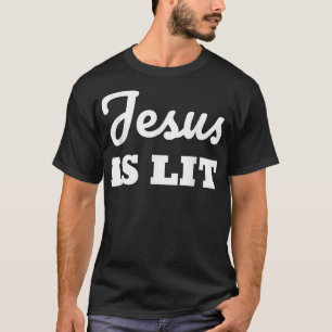 Camiseta JESÚS LIT Dios Religioso Jesús Cristiano