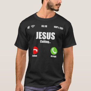 Camiseta Jesús llama a la creencia cristiana moderna