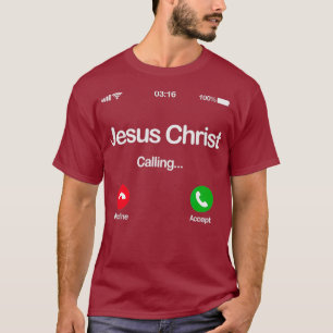 Camiseta Jesús llamó a la fe bendecida de Dios y rezó para