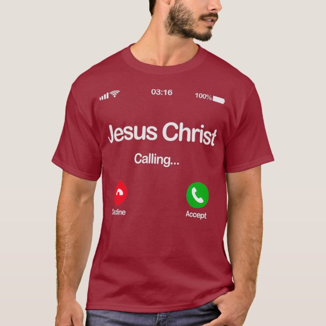Camiseta Jesús llamó a la fe bendecida de Dios y rezó para (Anverso)