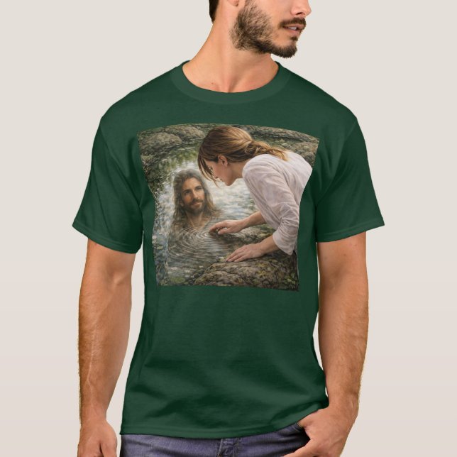 Camiseta Jesus looking back T-Shirt (Anverso)