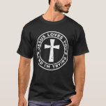 Camiseta Jesus Loves You And I'm Tryin, Christian Sarcasm<br><div class="desc">Jesus Loves You And I'm Tryin this is a Cute Christian gift for pastors,  missionaries & ministers,  Christian quotes design are funny Jesus present for birthday,  graduations and Christmas occasions.</div>