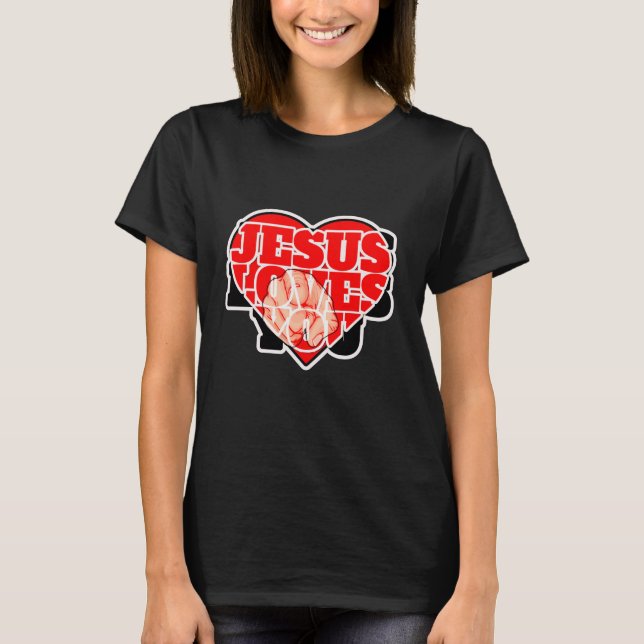 Camiseta Jesus Loves You-Inspirational Christian Faith (Anverso)