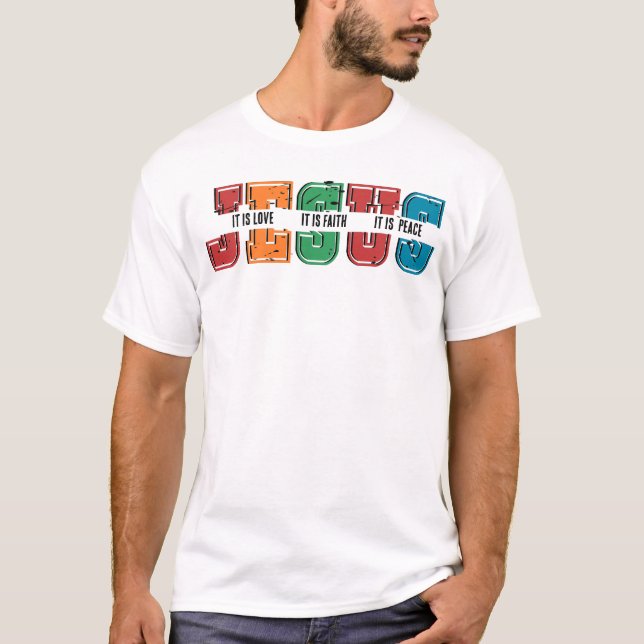 Camiseta Jesus Loves You The Motivational Bible / Christian (Anverso)