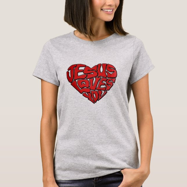 Camiseta jesus luv uT-Shirt (Anverso)