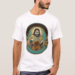 Camiseta Jesús Mancha de Café los Pantalones Antes de Reuni