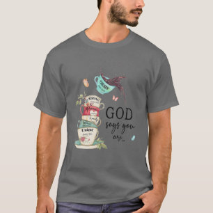 Camiseta Jesús Mariposa Café Fe Dios Cristiano Dilo